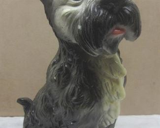 Chalk Ware Scottie Figure/bank