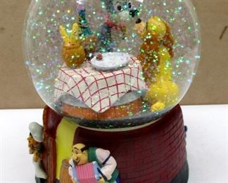 Disney music box snow globe.