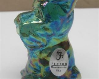 Fenton glass dog