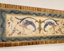 1. Handpainted Floral Artwork by Henri Graves, May '03 (36" x 16")