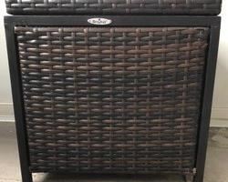 17. Pair of Broyhill All Weather Wicker Storage Cubes/Side Tables (18" x 18" x 18")