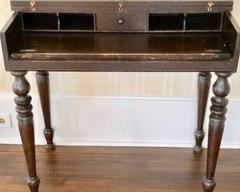 42. Antique Mahogany Flip Top Desk (34" x 20" x 32")