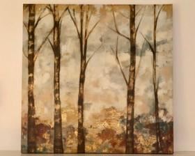 72. Canvas Art of Trees (27" x 27")