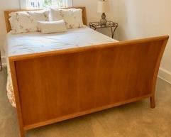 64a. Baker Furniture by "Charles Pfister" Queen Sleigh Bed