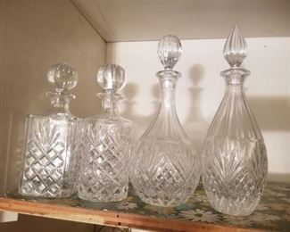 Shannon & Atlantis crystal decanters