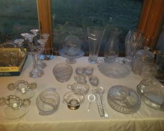 Fostoria American serving pieces