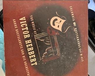 Record albums. Vintage record collection. There are hundreds.