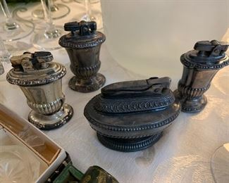 Vintage cigarette lighters.