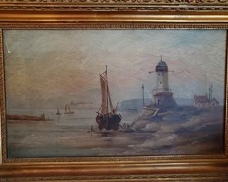 ANTIQUE 1800'S OIL PAINTING