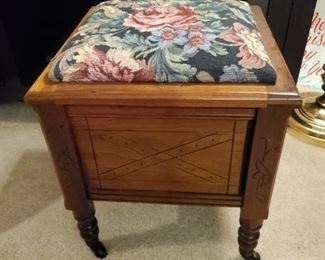 ANTIQUE POTTY SEAT now FOOT STOOL