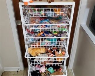 BASKETS FULL OF TY BEANIE BABIES