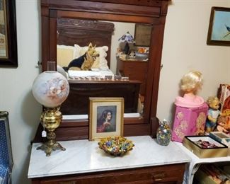 WONDERFUL MARBLE TOP VICTORIAN DRESSER