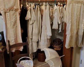 ALL 1860'S VICTORIAN CLOTHING (MUCH MORE IN DRESSER DRAWERS).