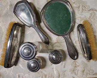 STERLING 7 PIECE VANITY SET