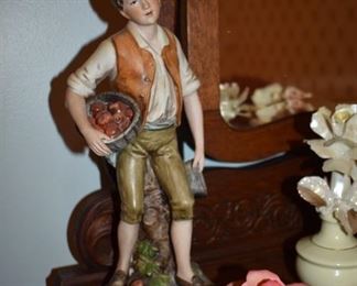 Collectible Figurines and Capodimonte Flowers