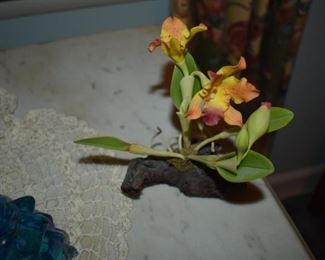Porcelain Capodimonte Orchid - Gorgeous!