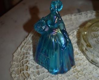 Fenton Glass Colonial Lady Figurine