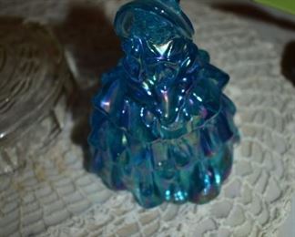 Fenton Glass Colonial Lady Figurine