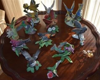 Gorgeous Collectible Porcelain Birds - All signed