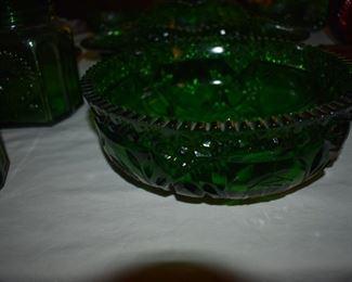 Beautiful Green Art Glass Bowl