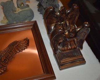 American Eagle Porcelain Bookends