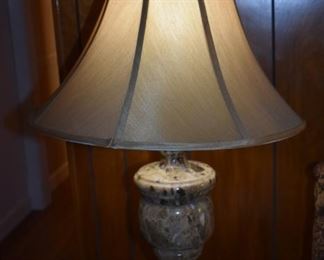 There are 3 of these Gorgeous Solid Marble Table Lamps in this Estate