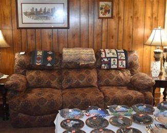 Beautiful Recliner Sofa with 2 Matching Recliner Rockers can be purchased as a set or separately