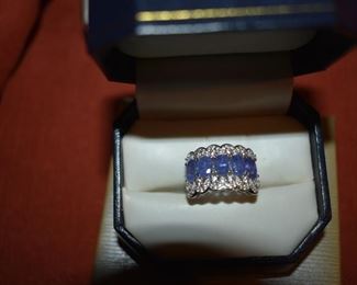 Fine Jewelry from the Joy Johnson Estate. These Beautiful Rings were all hand picked by Joy Johnson for their unique designs and beauty. All are sterling. Most, as you can see, are set with beautiful stones and art fully designed. These Rings will be identified as coming from Box 1. This Ring will be identified as BX1#1