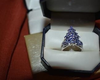 Fine Jewelry from the Joy Johnson Estate. These Beautiful Rings were all hand picked by Joy Johnson for their unique designs and beauty. All are sterling. Most, as you can see, are set with beautiful stones and art fully designed. These Rings will be identified as coming from Box 1. This Ring will be identified as BX1#3