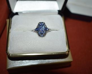 Fine Jewelry from the Joy Johnson Estate. These Beautiful Rings were all hand picked by Joy Johnson for their unique designs and beauty. All are sterling. Most, as you can see, are set with beautiful stones and art fully designed. These Rings will be identified as coming from Box 1. This Ring will be identified as BX1#9
