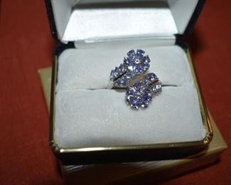 Fine Jewelry from the Joy Johnson Estate. These Beautiful Rings were all hand picked by Joy Johnson for their unique designs and beauty. All are sterling. Most, as you can see, are set with beautiful stones and art fully designed. These Rings will be identified as coming from Box 1. This Ring will be identified as BX1#22