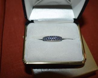 Fine Jewelry from the Joy Johnson Estate. These Beautiful Rings were all hand picked by Joy Johnson for their unique designs and beauty. All are sterling. Most, as you can see, are set with beautiful stones and art fully designed. These Rings will be identified as coming from Box 1. This Ring will be identified as BX1#19