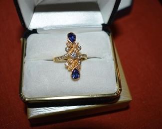 Fine Jewelry from the Joy Johnson Estate. These Beautiful Rings were all hand picked by Joy Johnson for their unique designs and beauty. All are sterling. Most, as you can see, are set with beautiful stones and art fully designed. These Rings will be identified as coming from Box 1. This Ring will be identified as BX1#30