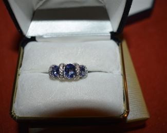 Fine Jewelry from the Joy Johnson Estate. These Beautiful Rings were all hand picked by Joy Johnson for their unique designs and beauty. All are sterling. Most, as you can see, are set with beautiful stones and art fully designed. These Rings will be identified as coming from Box 1. This Ring will be identified as BX1#35