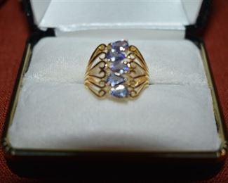 Fine Jewelry from the Joy Johnson Estate. These Beautiful Rings were all hand picked by Joy Johnson for their unique designs and beauty. All are sterling. Most, as you can see, are set with beautiful stones and art fully designed. These Rings will be identified as coming from Box 1. This Ring will be identified as BX1#41