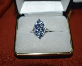 Fine Jewelry from the Joy Johnson Estate. These Beautiful Rings were all hand picked by Joy Johnson for their unique designs and beauty. All are sterling. Most, as you can see, are set with beautiful stones and art fully designed. These Rings will be identified as coming from Box 1. This Ring will be identified as BX1#40