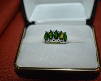 Fine Jewelry from the Joy Johnson Estate. These Beautiful Rings were all hand picked by Joy Johnson for their unique designs and beauty. All are sterling. Most, as you can see, are set with beautiful stones and art fully designed. These Rings will be identified as coming from Box 1. This Ring will be identified as BX1#56