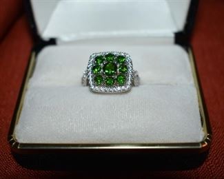 Fine Jewelry from the Joy Johnson Estate. These Beautiful Rings were all hand picked by Joy Johnson for their unique designs and beauty. All are sterling. Most, as you can see, are set with beautiful stones and art fully designed. These Rings will be identified as coming from Box 1. This Ring will be identified as BX1#54
