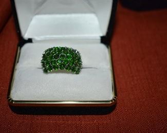 Fine Jewelry from the Joy Johnson Estate. These Beautiful Rings were all hand picked by Joy Johnson for their unique designs and beauty. All are sterling. Most, as you can see, are set with beautiful stones and art fully designed. These Rings will be identified as coming from Box 1. This Ring will be identified as BX1#59