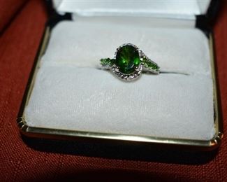 Fine Jewelry from the Joy Johnson Estate. These Beautiful Rings were all hand picked by Joy Johnson for their unique designs and beauty. All are sterling. Most, as you can see, are set with beautiful stones and art fully designed. These Rings will be identified as coming from Box 1. This Ring will be identified as BX1#62