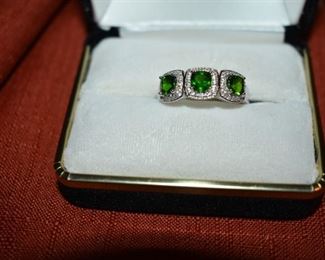 Fine Jewelry from the Joy Johnson Estate. These Beautiful Rings were all hand picked by Joy Johnson for their unique designs and beauty. All are sterling. Most, as you can see, are set with beautiful stones and art fully designed. These Rings will be identified as coming from Box 1. This Ring will be identified as BX1#65