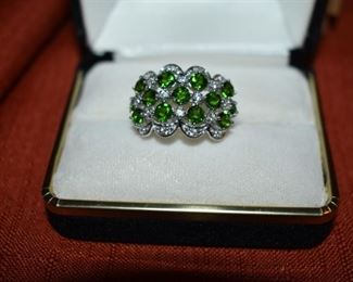 Fine Jewelry from the Joy Johnson Estate. These Beautiful Rings were all hand picked by Joy Johnson for their unique designs and beauty. All are sterling. Most, as you can see, are set with beautiful stones and art fully designed. These Rings will be identified as coming from Box 1. This Ring will be identified as BX1#70