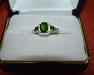 Fine Jewelry from the Joy Johnson Estate. These Beautiful Rings were all hand picked by Joy Johnson for their unique designs and beauty. All are sterling. Most, as you can see, are set with beautiful stones and art fully designed. These Rings will be identified as coming from Box 1. This Ring will be identified as BX1#74