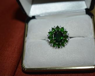 Fine Jewelry from the Joy Johnson Estate. These Beautiful Rings were all hand picked by Joy Johnson for their unique designs and beauty. All are sterling. Most, as you can see, are set with beautiful stones and art fully designed. These Rings will be identified as coming from Box 1. This Ring will be identified as BX1#77
