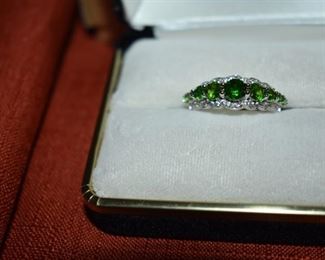 Fine Jewelry from the Joy Johnson Estate. These Beautiful Rings were all hand picked by Joy Johnson for their unique designs and beauty. All are sterling. Most, as you can see, are set with beautiful stones and art fully designed. These Rings will be identified as coming from Box 1. This Ring will be identified as BX1#81