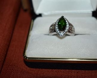 Fine Jewelry from the Joy Johnson Estate. These Beautiful Rings were all hand picked by Joy Johnson for their unique designs and beauty. All are sterling. Most, as you can see, are set with beautiful stones and art fully designed. These Rings will be identified as coming from Box 1. This Ring will be identified as BX1#83