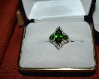 Fine Jewelry from the Joy Johnson Estate. These Beautiful Rings were all hand picked by Joy Johnson for their unique designs and beauty. All are sterling. Most, as you can see, are set with beautiful stones and art fully designed. These Rings will be identified as coming from Box 1. This Ring will be identified as BX1#80
