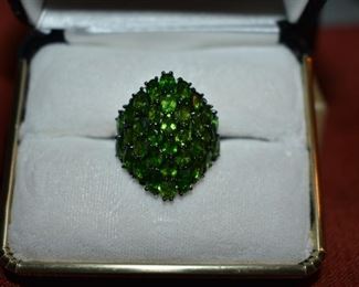 Fine Jewelry from the Joy Johnson Estate. These Beautiful Rings were all hand picked by Joy Johnson for their unique designs and beauty. All are sterling. Most, as you can see, are set with beautiful stones and art fully designed. These Rings will be identified as coming from Box 1. This Ring will be identified as BX1#88