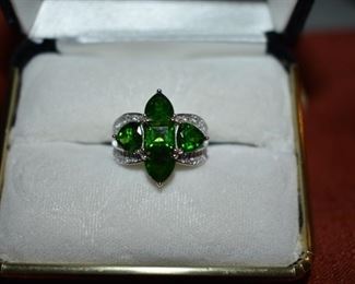 Fine Jewelry from the Joy Johnson Estate. These Beautiful Rings were all hand picked by Joy Johnson for their unique designs and beauty. All are sterling. Most, as you can see, are set with beautiful stones and art fully designed. These Rings will be identified as coming from Box 1. This Ring will be identified as BX1#90
