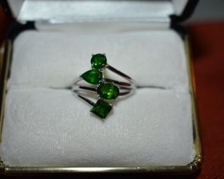 Fine Jewelry from the Joy Johnson Estate. These Beautiful Rings were all hand picked by Joy Johnson for their unique designs and beauty. All are sterling. Most, as you can see, are set with beautiful stones and art fully designed. These Rings will be identified as coming from Box 1. This Ring will be identified as BX1#93
